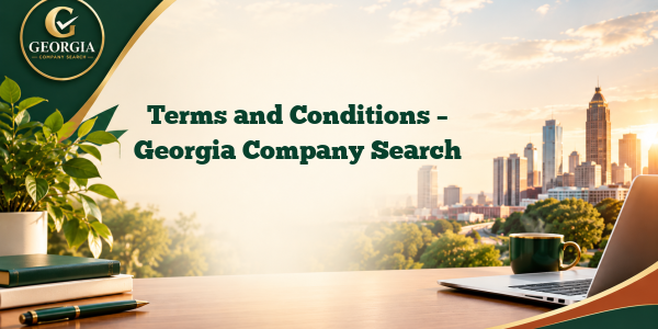 Terms and Conditions – Georgia Company Search